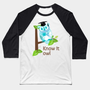 Blue owl Baseball T-Shirt